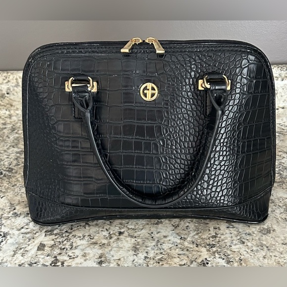 Giani Bernini Croc Embossed Faux Leather Saffiano Dome Satchel Purse - Picture 4 of 14